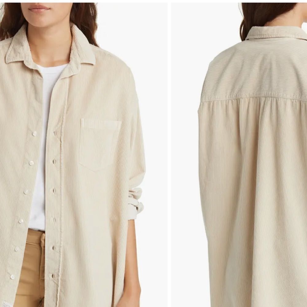 NWT Frank & Eileen Shirley Oversize Button-Up Shirt XXS $278